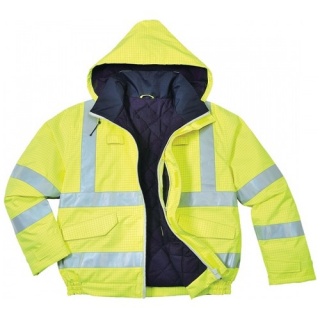 Portwest S773 Bizflame Rain Hi-Vis Antistatic FR Bomber Jacket 570g